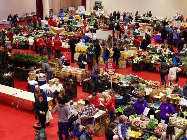 Dane County Farmers' Market at Monona Terrace.