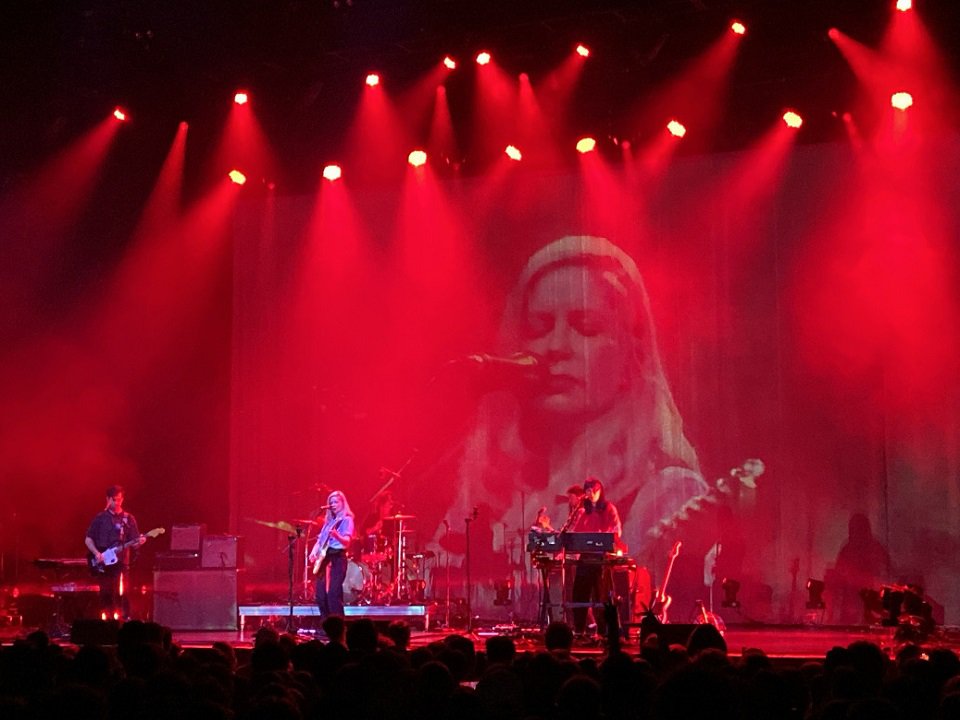 The band Alvvays on stage at the Sylvee.