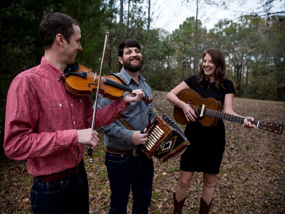 Blake Miller and the Old Fashioned Aces and instruments.