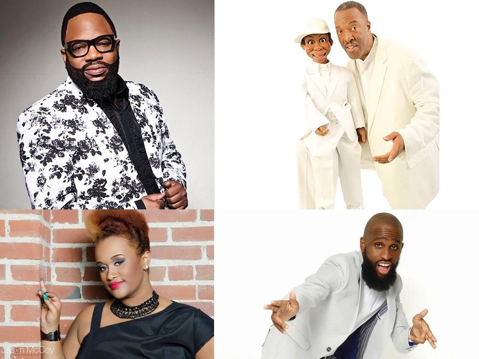 2024 Fall Gospel Fest performers include (clockwise from top left): Hezekiah Walker, Willie Brown, Jermaine Dolly and Amber Bullock.