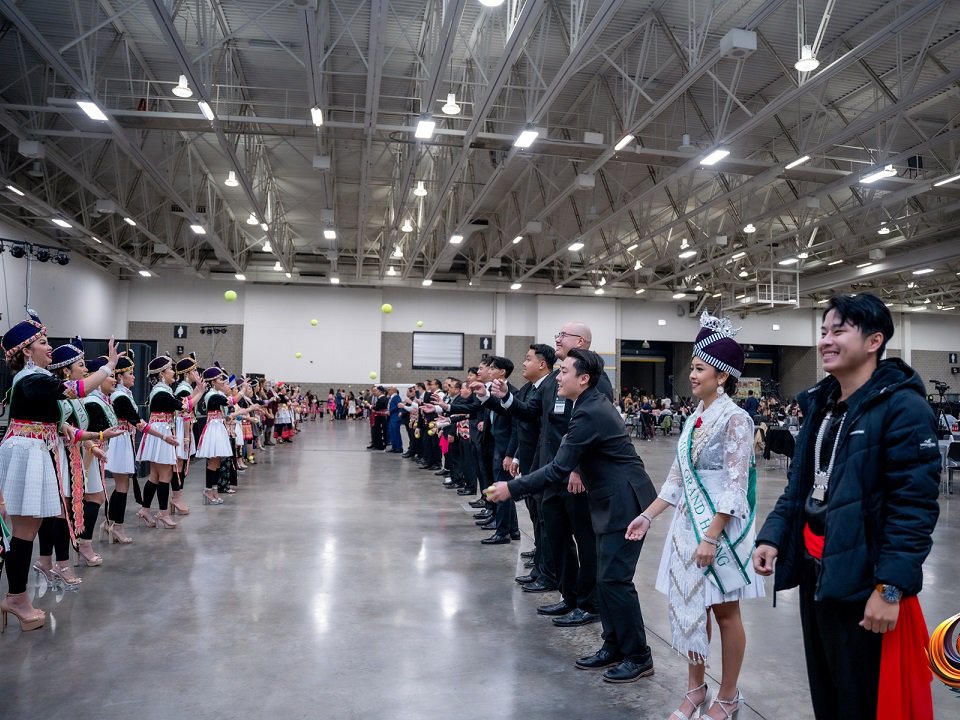 An activity at a past Madison Hmong New Year Celebration.