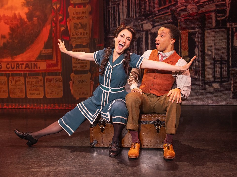 Hannah Shankman (left) and Izaiah Montaque Harris in"Funny Girl."