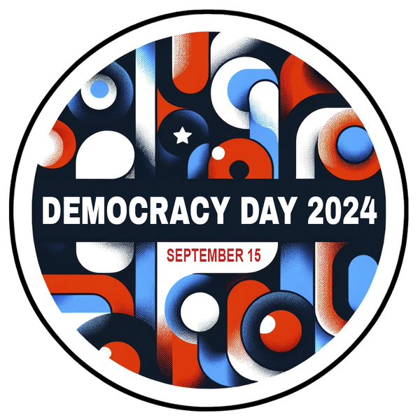 The Democracy Day 2024 logo.