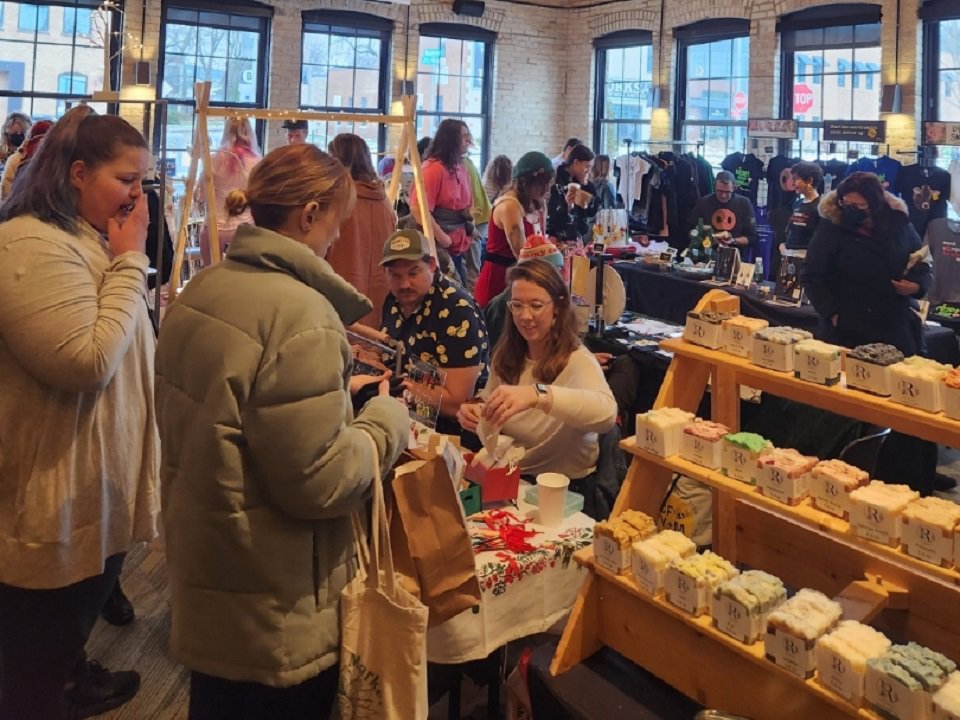 A past Madison Vegan Holiday Pop-Up market.