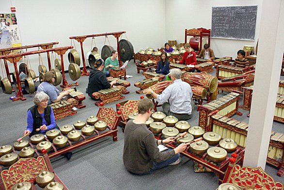 Javanese store gamelan ensemble