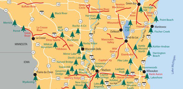 wisconsin state park map Dnr Says No Major Problems Reported During 2013 Trapping And wisconsin state park map