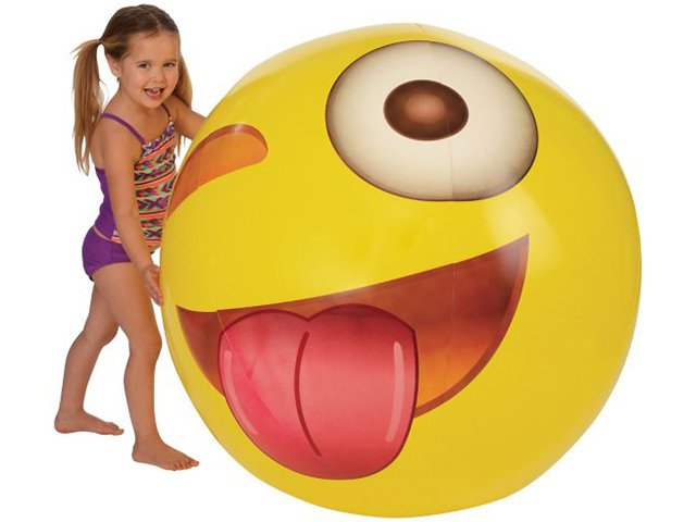 emoji beach ball