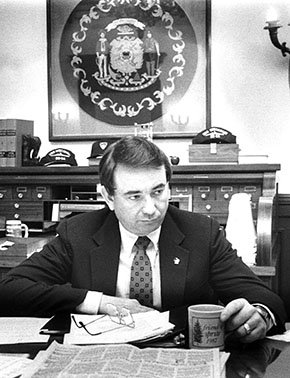 Wisconsin Governor Tommy Thompson, spring 1987