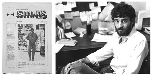 Vince O'Hern and first issue of Isthmus.jpeg
