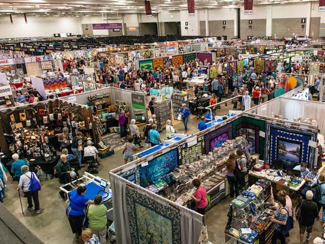 Vendors at the Great Wisconsin Quilt Show.