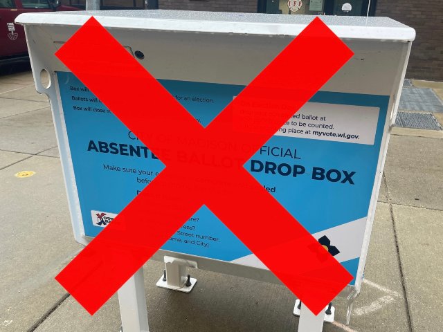 Absentee drop box in Madison