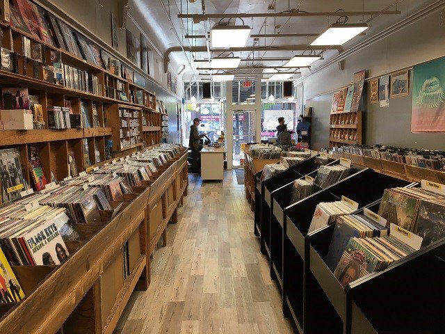 The view from the back of B-Side Records' new home.