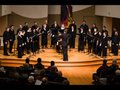 A choir on stage.