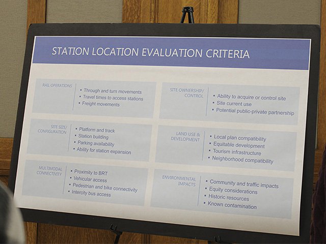 Madison train location criteria