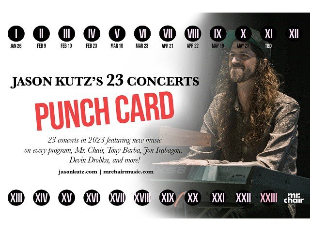 A punch card for concert attendance.