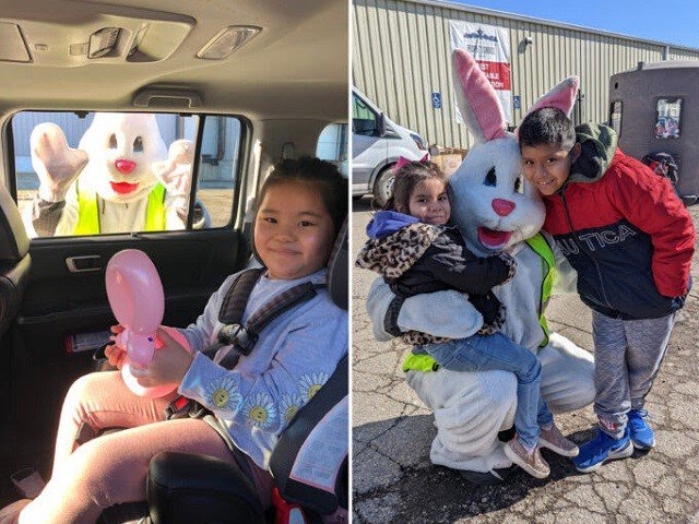 A past Curbside Breakfast with the Bunny event.