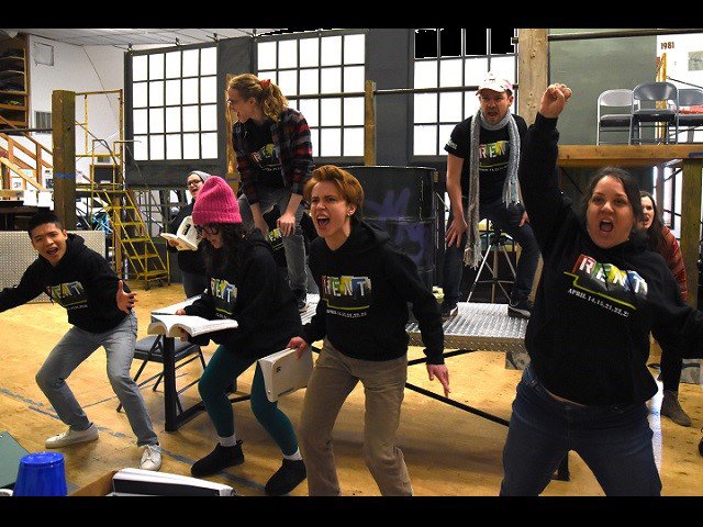 Rehearsals for "RENT."