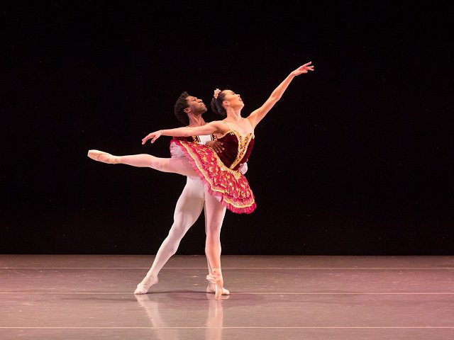 Dancers during the "Ballet Beyond" program.