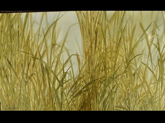 A painting of reeds.