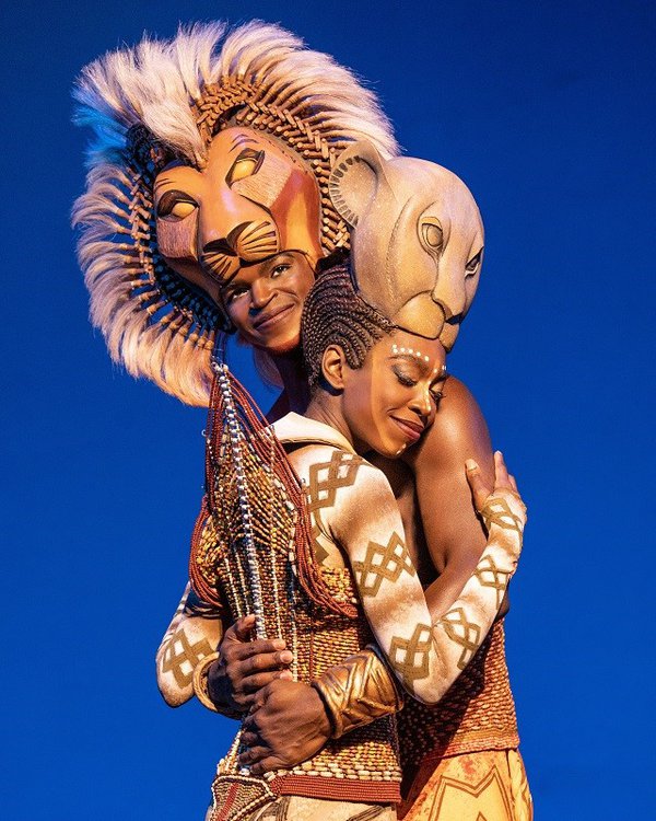 Darian Sanders and Khalifa White in "Disney's The Lion King."
