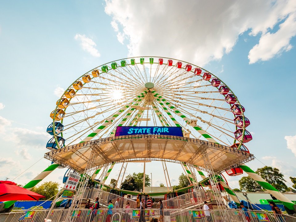 The WonderFair Wheel at the Wisconsin State Fair.