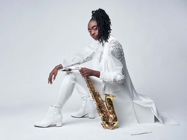 Lakecia Benjamin and a sax.