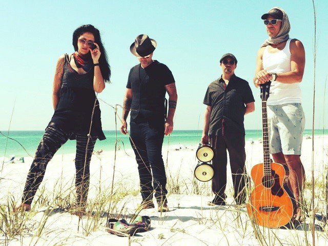 Bon Bon Vivant on a beach.