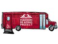 An illustration of the Big Red Reading Bus.