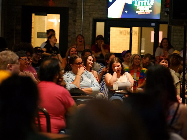 A past Cheshire Cat Comedy event at the Forward Club.