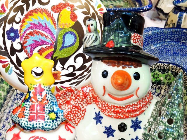 Ceramic Christmas items.