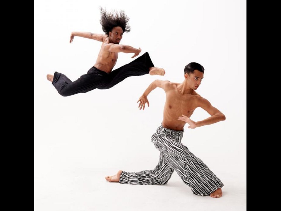 Complexions Contemporary Ballet dancers Joe Gonzalez (left) and Alberto Andrade.