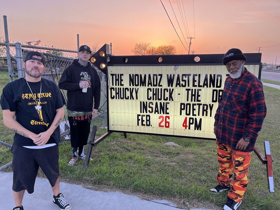The Nomadz (from left): The DRP, Chucky Chuck, Insane Poetry.