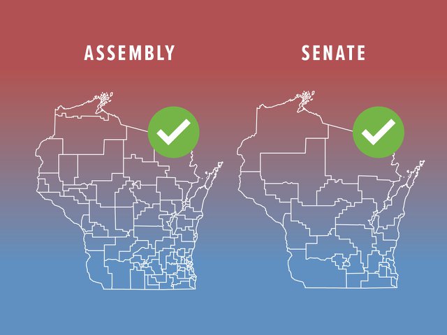 The new assembly and senate maps.