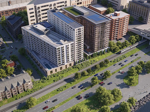 A rendering of the 139 W Wilson project.