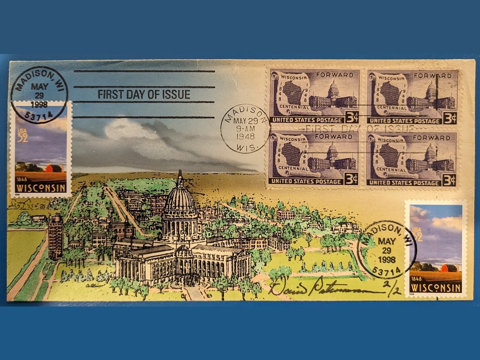 Wisconsin Centennial First Day Covers