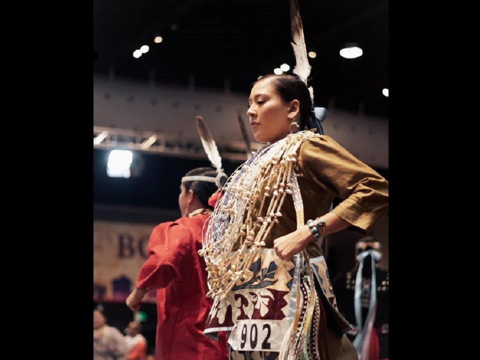 Participants at a past Madison College Pow Wow.
