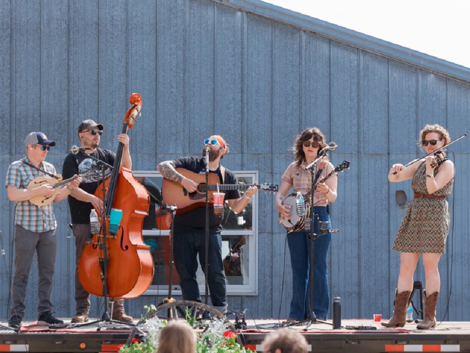 Soggy Prairie on stage.