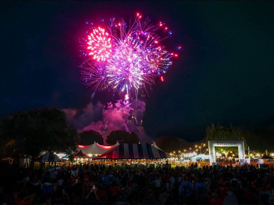 Fireworks at a past Monona Community Festival.