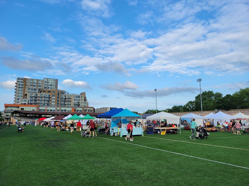 Once a year, the Dane County Farmers' Market takes place at Breese Stevens Field.