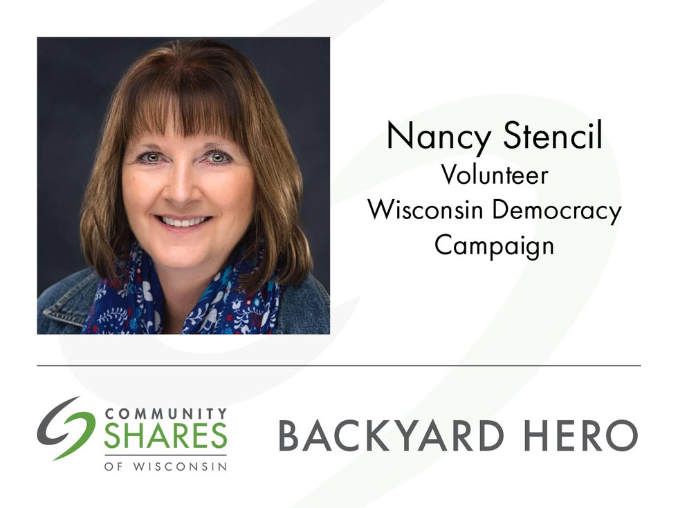 Community Shares of Wisconsin Backyard Hero: Nancy Stencil - Isthmus ...