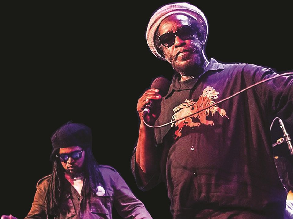 Black Uhuru on stage.