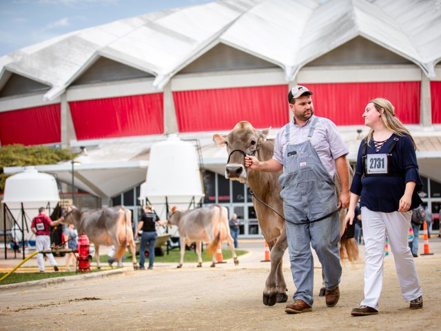 A photo from the 2023 World Dairy Expo.