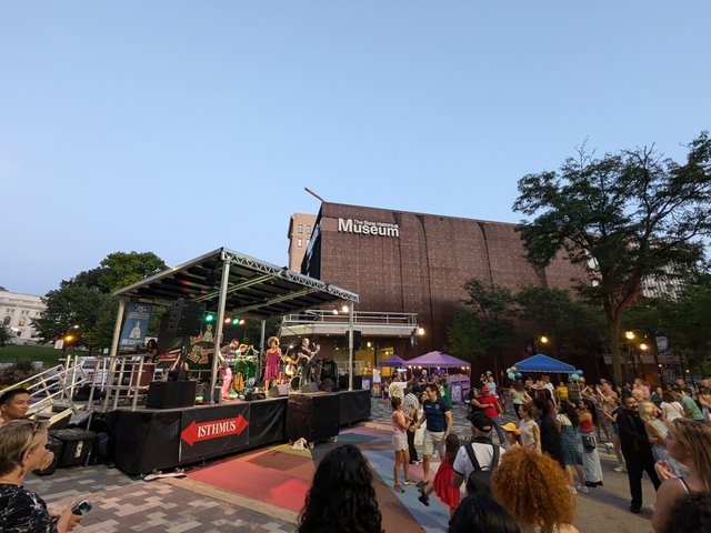 Couples Dance at 2024 Mad Lit in downtown Madison