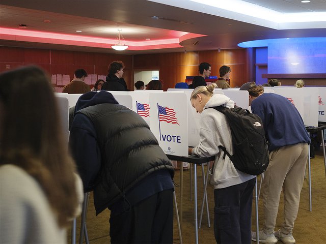 UW-Madison Lowell Center poll location Election Day Nov. 5, 2024