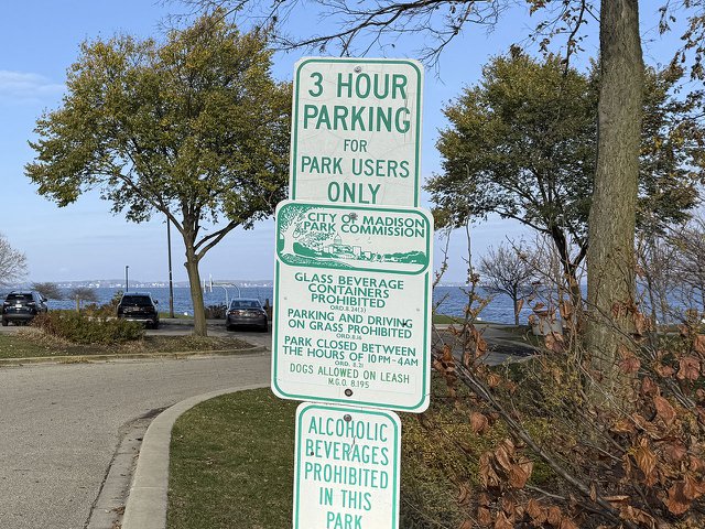 James Madison Park parking restrictions