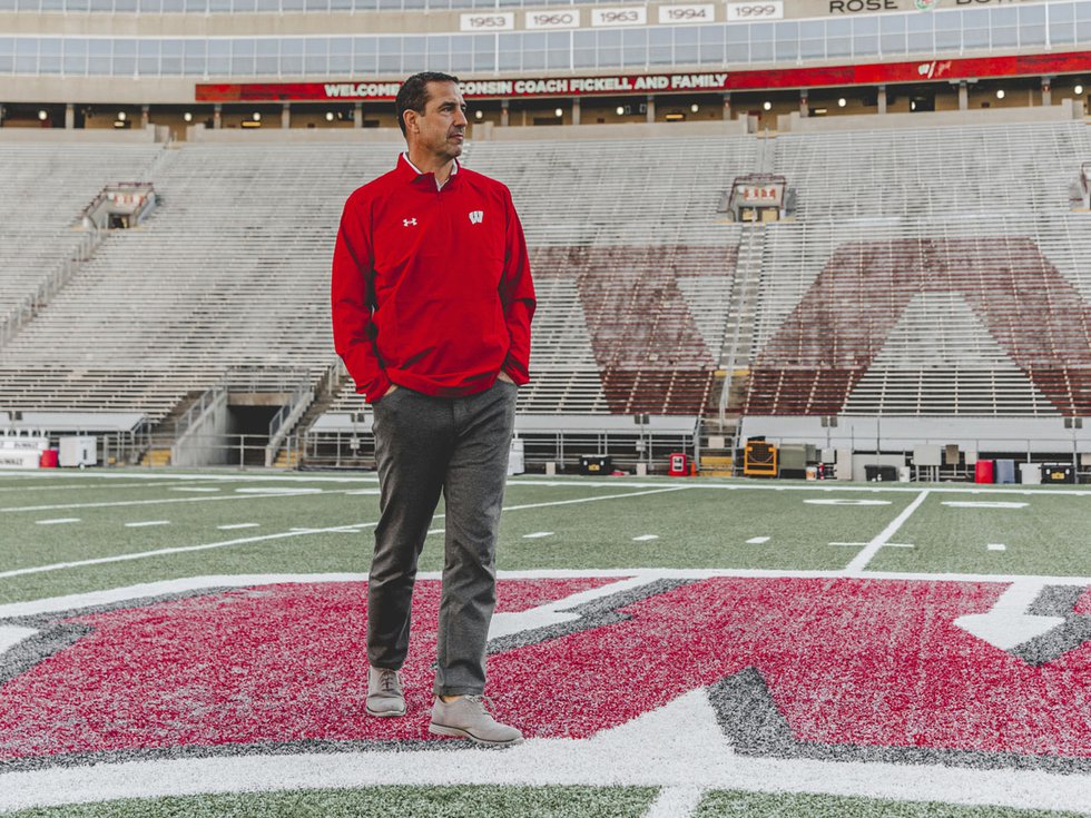 UW football coach Luke Fickell.