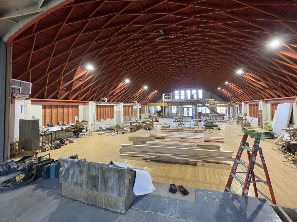 A view from the stage inside Atwood Music Hall.