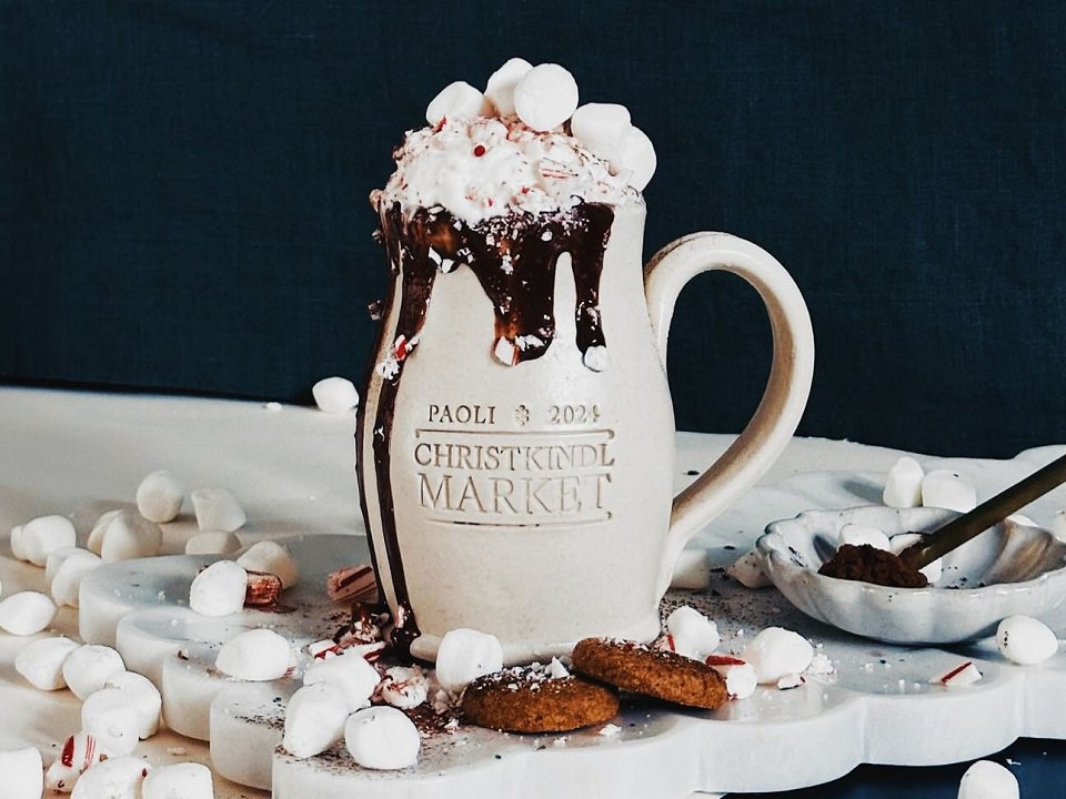 The 2024 Paoli Christkindlmarket commemorative mug.