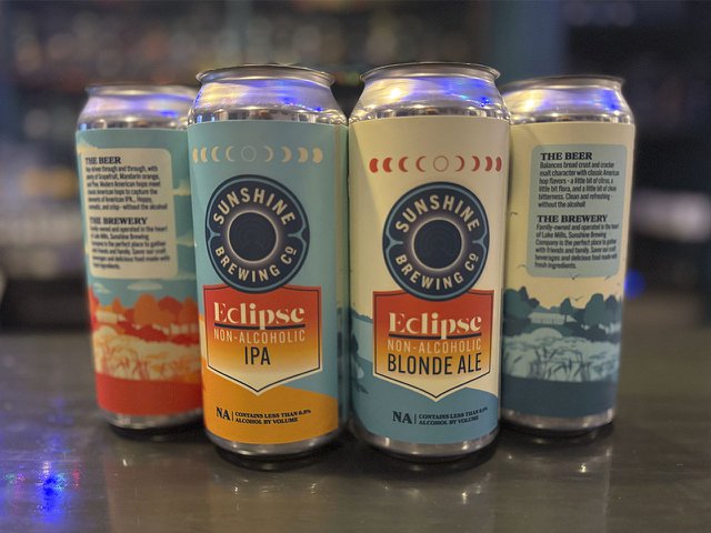 Eclipse Non-Alcoholic Blonde Ale by Sunshine Brewing Co.